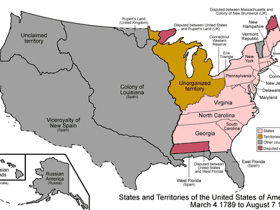 Political geography of America, March 30 1822 to November 15 1824