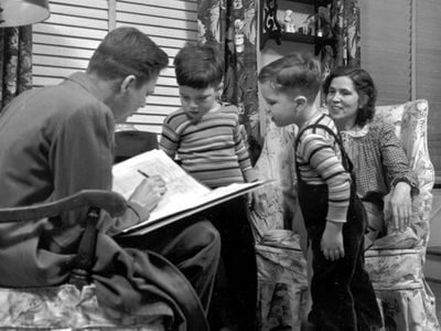 Only 20 questions were on the 1950 census form, which made it easier for this Virginia mother to respond to the enumerator's survey while at home with her young children. 