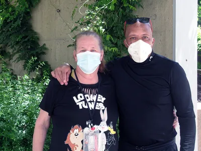 The Metcalfs—Joni, 57, and Derek, 60—married in August 1983 and raised four children. When Derek lost his job with the federal government, they eventually ended up living in the streets. Recently, they found permanent housing.