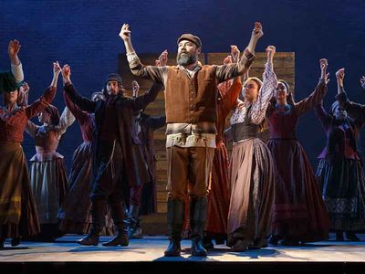 The new Broadway hit revival of Fiddler on the Roof deliberately breaks with tradition in its opening and closing scenes.