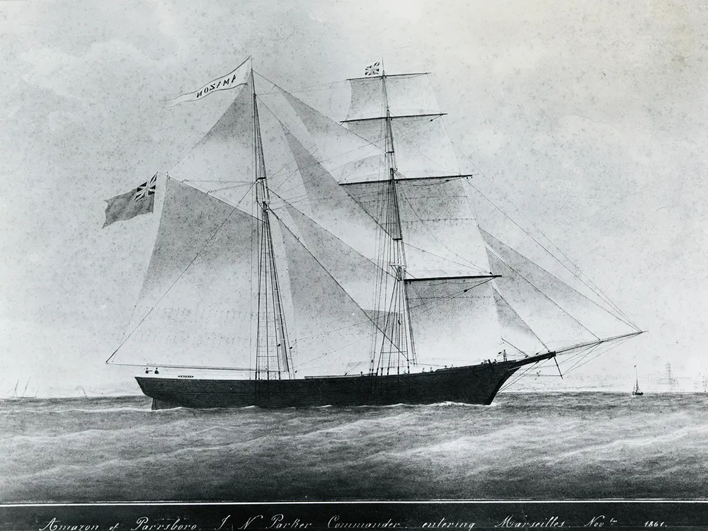 The Mary Celeste in 1861, when the ship was known as Amazon
